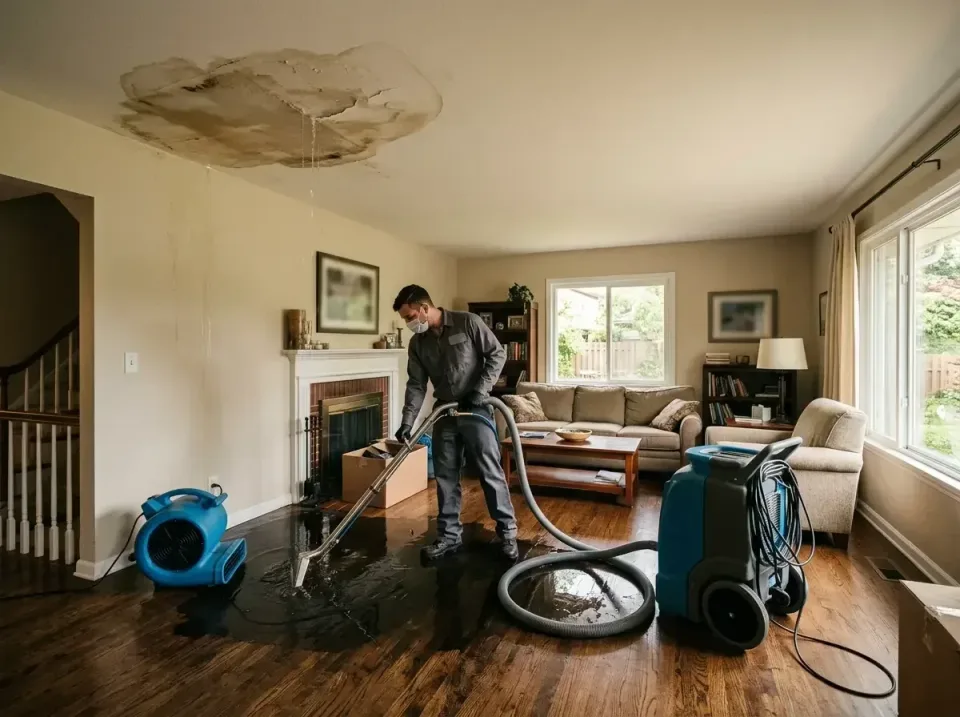attic-pipe-burst-ceiling-drip-008 — frequently asked questions, Water Damage Restoration & Carpet Care in Melrose Park, IL